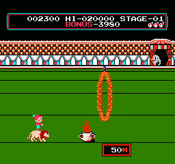 Circus Charlie screenshot 4 for Famicom
